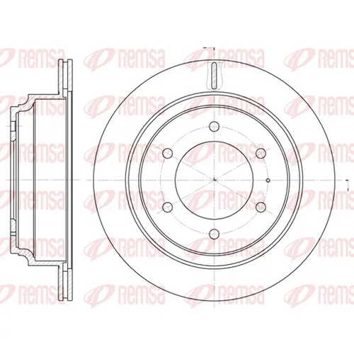 Brzdový kotúč REMSA 6515.10