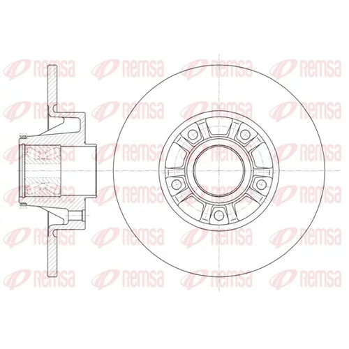 Brzdový kotúč REMSA 6733.20