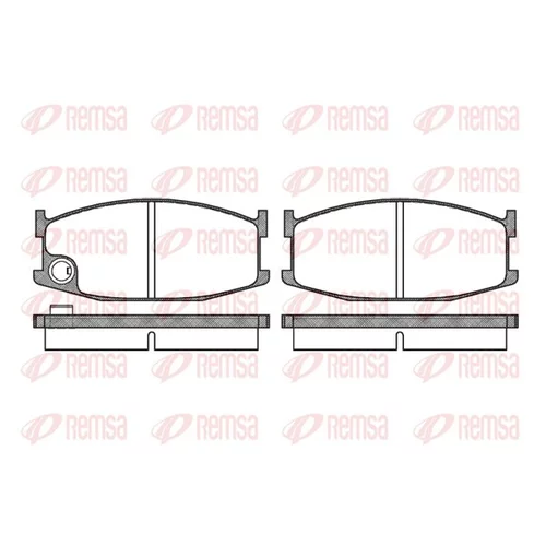 Sada brzdových platničiek kotúčovej brzdy REMSA 0108.10