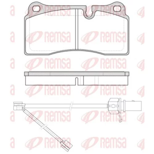 Sada brzdových platničiek kotúčovej brzdy REMSA 0983.21