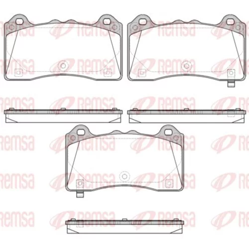Sada brzdových platničiek kotúčovej brzdy REMSA 1736.02