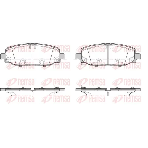 Sada brzdových platničiek kotúčovej brzdy REMSA 1844.02
