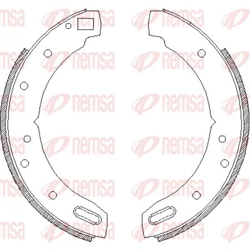 Brzdová čeľusť, parkovacia brzda REMSA 4604.00