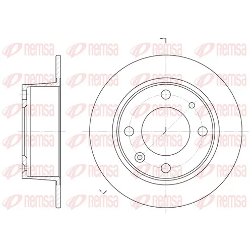 Brzdový kotúč REMSA 6021.00