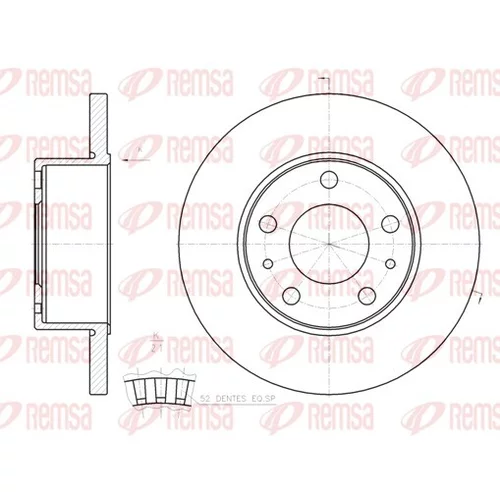 Brzdový kotúč REMSA 61202.00