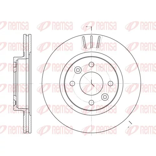 Brzdový kotúč REMSA 6204.10