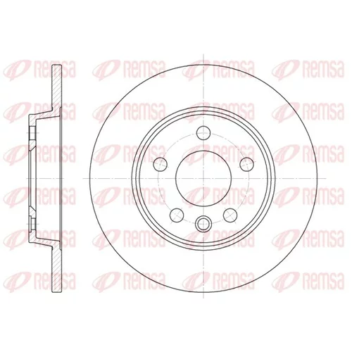 Brzdový kotúč REMSA 6558.00