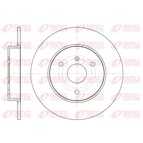 Brzdový kotúč REMSA 6617.00