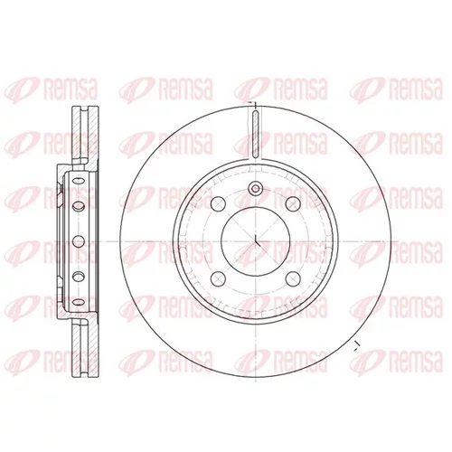 Brzdový kotúč REMSA 6826.10