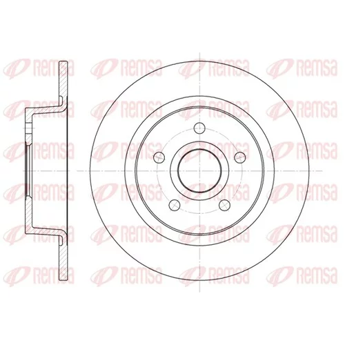 Brzdový kotúč REMSA 6863.00