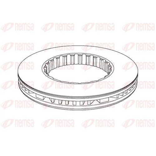 Brzdový kotúč REMSA NCA1177.20