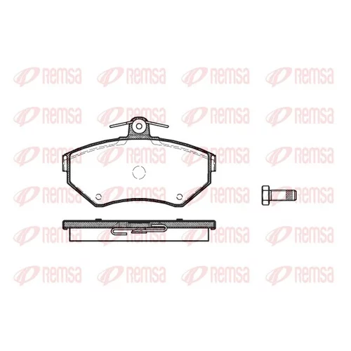 Sada brzdových platničiek kotúčovej brzdy REMSA 0631.00