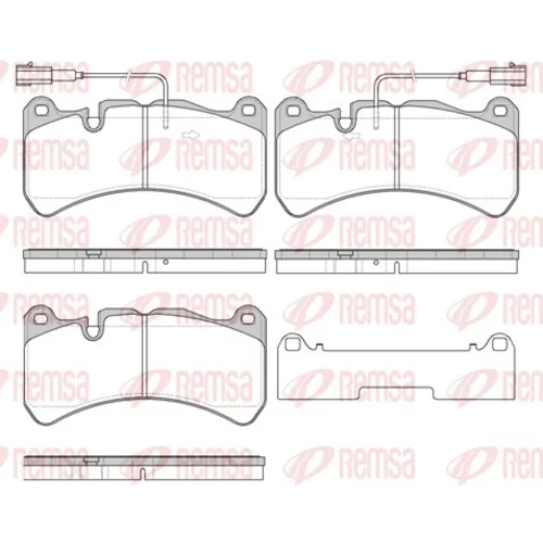 Sada brzdových platničiek kotúčovej brzdy 1192.24 /REMSA/