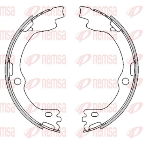 Brzdová čeľusť, parkovacia brzda REMSA 4491.00