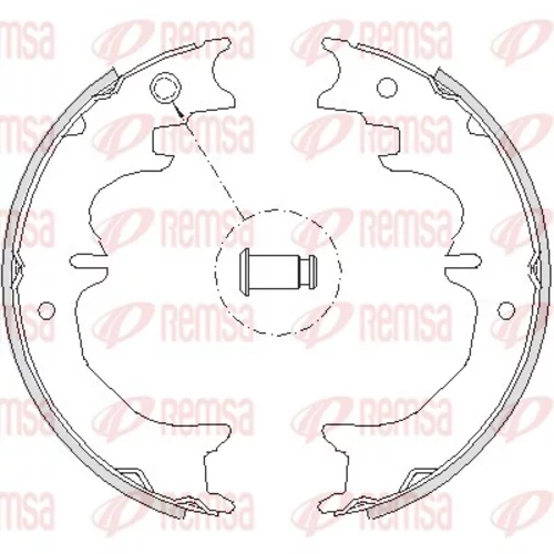 Brzdová čeľusť, parkovacia brzda REMSA 4727.00