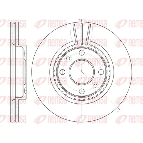 Brzdový kotúč REMSA 6144.10