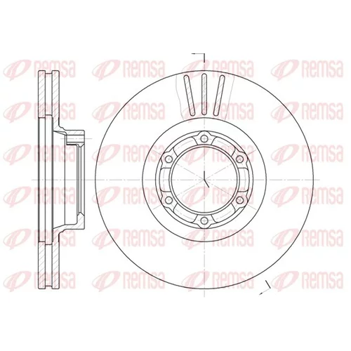 Brzdový kotúč REMSA 6157.10