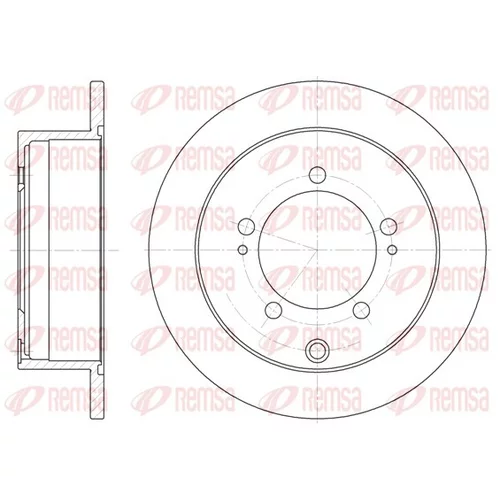 Brzdový kotúč REMSA 61711.00