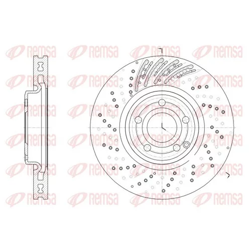 Brzdový kotúč REMSA 62528.10