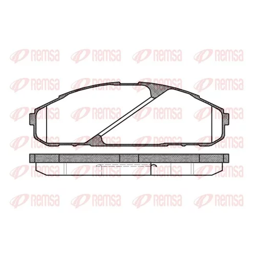 Sada brzdových platničiek kotúčovej brzdy REMSA 0507.00