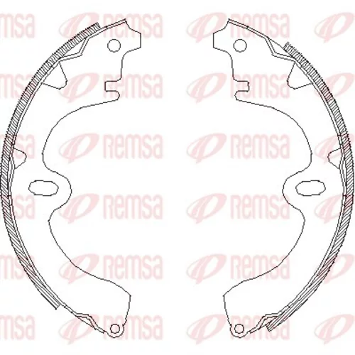 Brzdové čeľuste REMSA 4008.00
