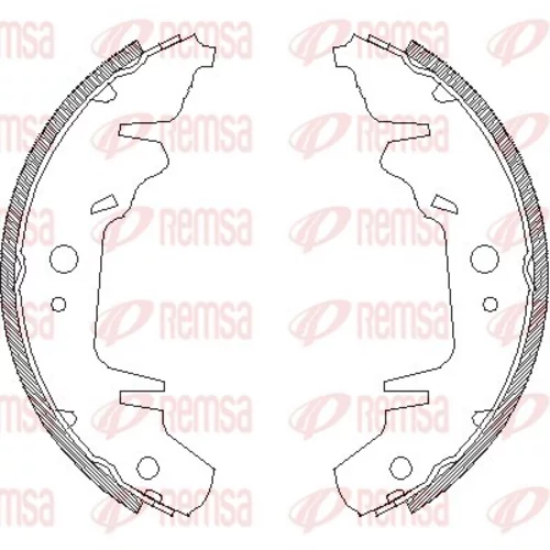 Brzdové čeľuste REMSA 4020.00