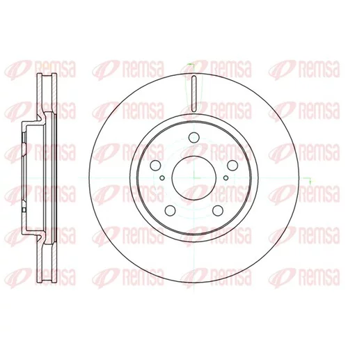 Brzdový kotúč REMSA 61076.10