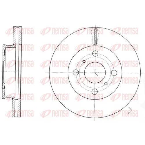 Brzdový kotúč REMSA 61697.10
