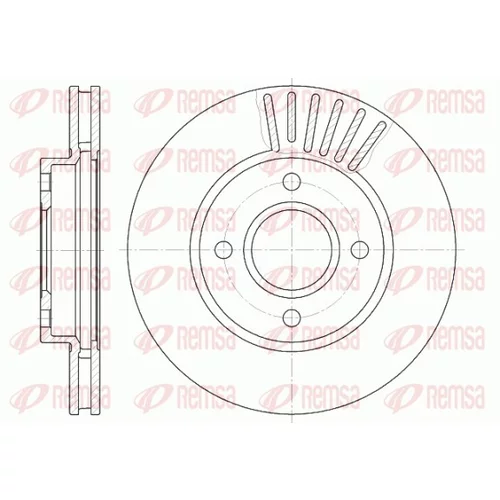 Brzdový kotúč REMSA 6211.10