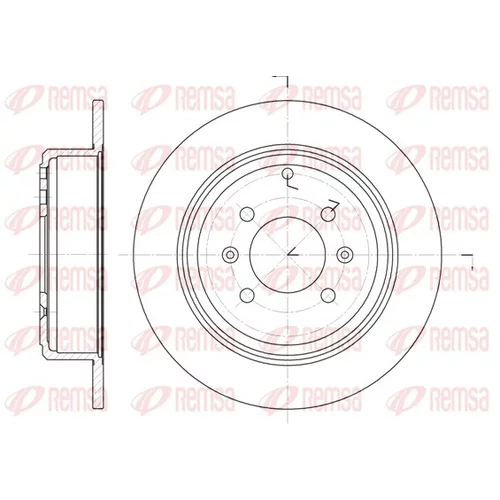 Brzdový kotúč REMSA 6498.00