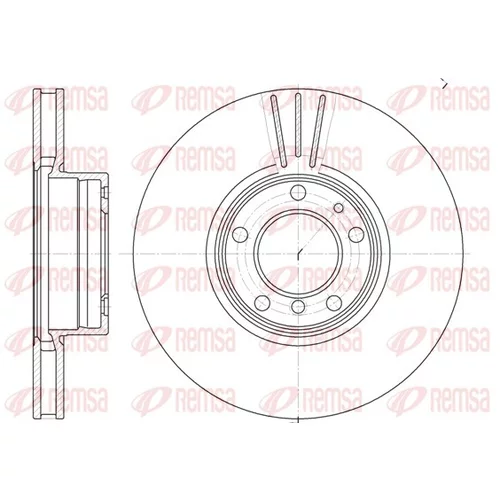 Brzdový kotúč REMSA 6599.10