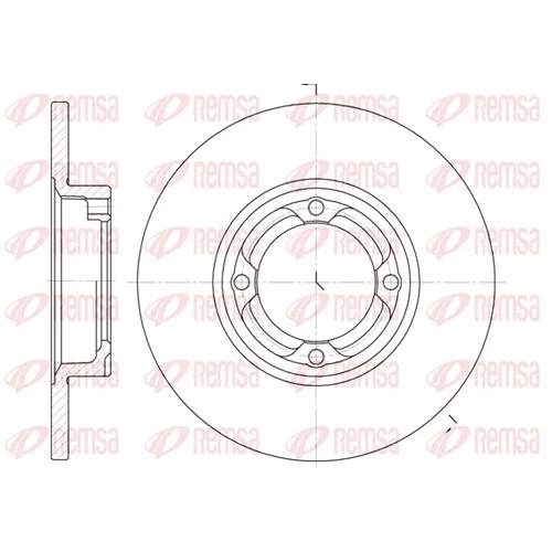 Brzdový kotúč REMSA 6832.00