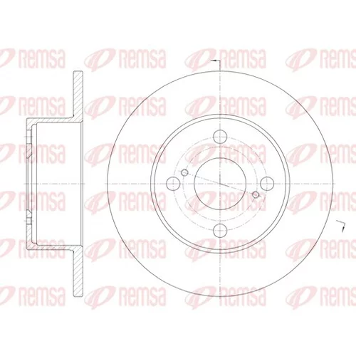 Brzdový kotúč REMSA 6871.00
