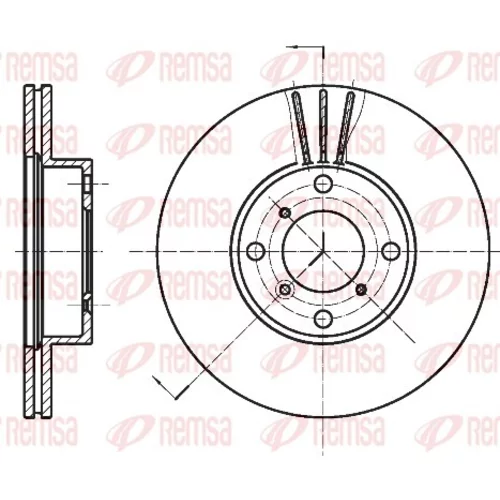 Brzdový kotúč REMSA 6950.10