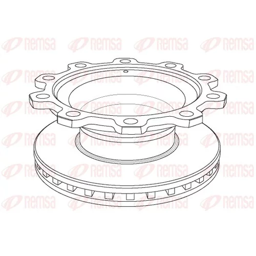 Brzdový kotúč REMSA NCA1083.20