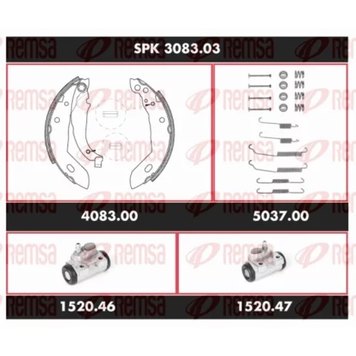 Sada bŕzd, Bubnová brzda REMSA SPK 3083.03