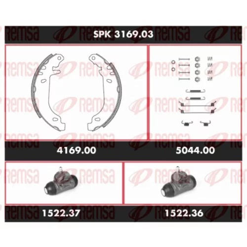 Sada bŕzd, Bubnová brzda REMSA SPK 3169.03