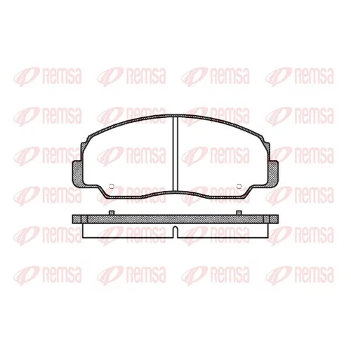 Sada brzdových platničiek kotúčovej brzdy REMSA 0178.20