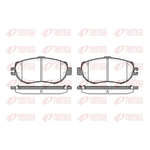Sada brzdových platničiek kotúčovej brzdy REMSA 0456.00