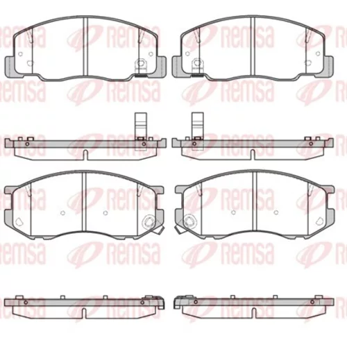 Sada brzdových platničiek kotúčovej brzdy REMSA 0636.04