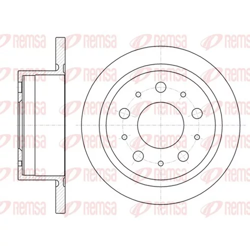 Brzdový kotúč REMSA 61057.00