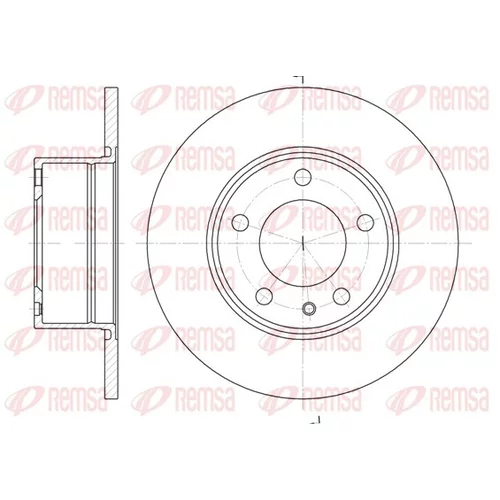 Brzdový kotúč REMSA 6312.00