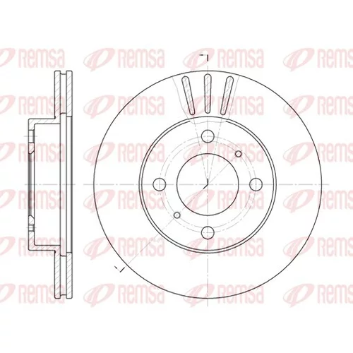 Brzdový kotúč REMSA 6557.10