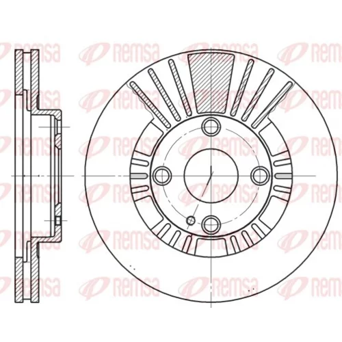 Brzdový kotúč REMSA 6812.10