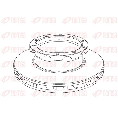 Brzdový kotúč REMSA NCA1050.20