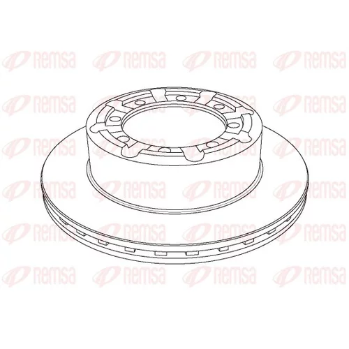 Brzdový kotúč REMSA NCA1140.20