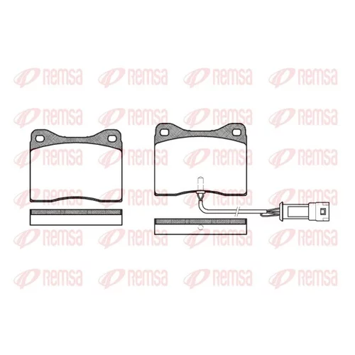 Sada brzdových platničiek kotúčovej brzdy REMSA 0249.02