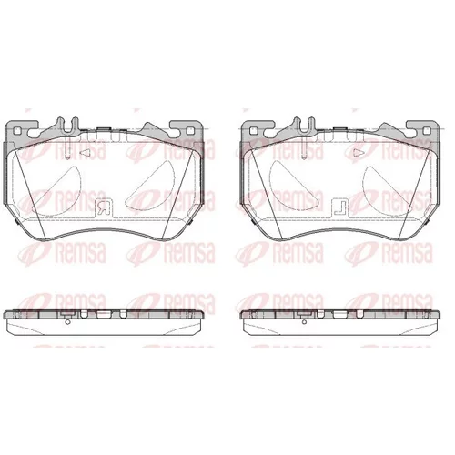 Sada brzdových platničiek kotúčovej brzdy REMSA 1971.00