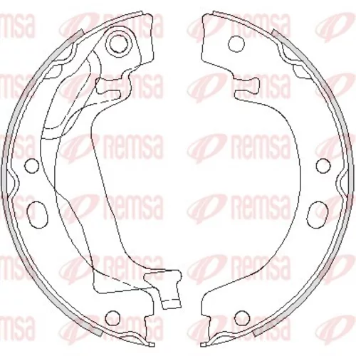 Brzdová čeľusť, parkovacia brzda REMSA 4753.00