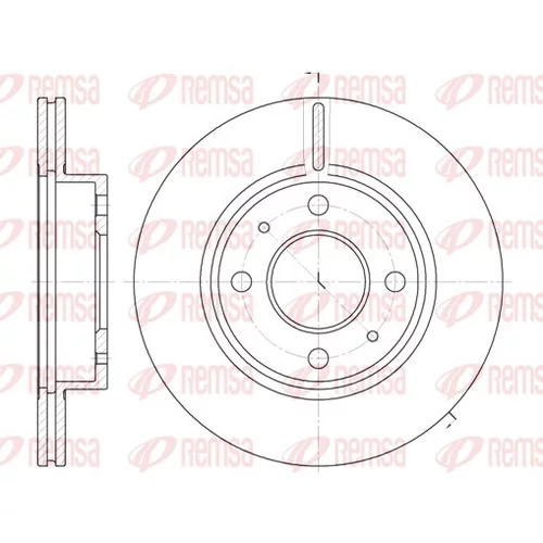 Brzdový kotúč REMSA 6105.10